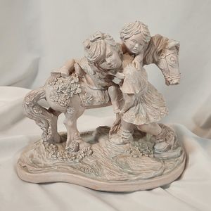 Largo limited edition Children and Horse Statue